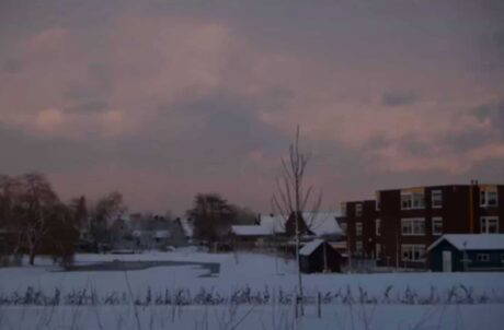 Winter landschap foto project voordat deze is bewerkt met Lightroom