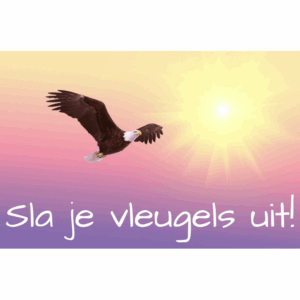 SLA JE VLEUGELS UIT!