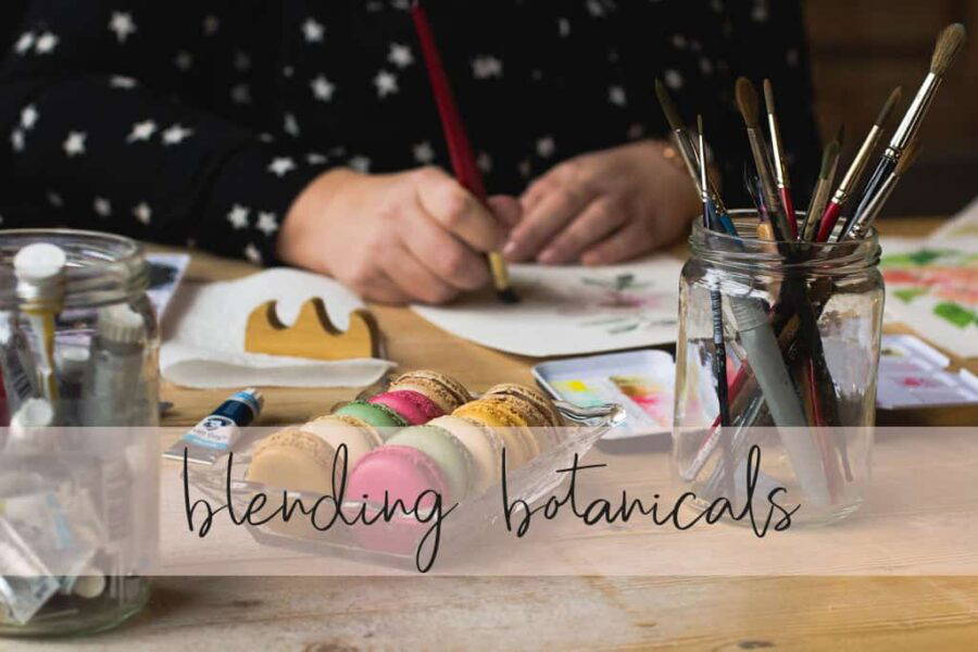 Online cursus aquarel Blending botanicals