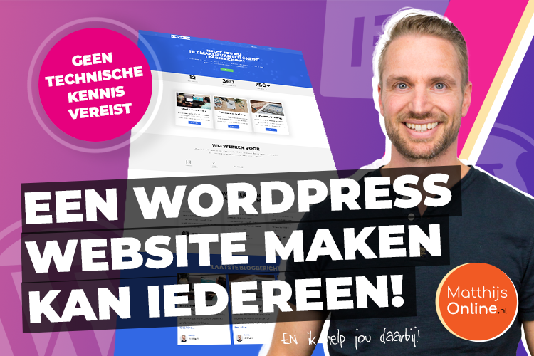 Decoratieve afbeelding voor een WordPress cursus.