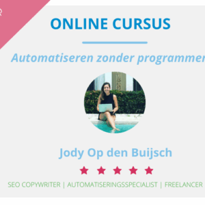 Cursus afbeelding automatiseren zonder programmeren