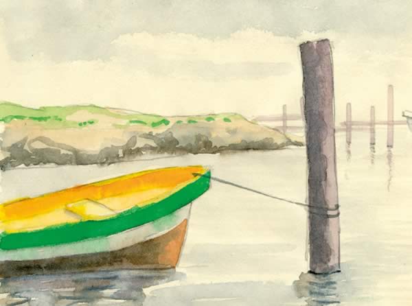 Aquarel boot