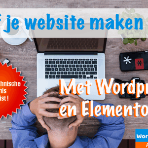 In deze cursus leer je zelf een website te maken met behulp van wordpress en elementor