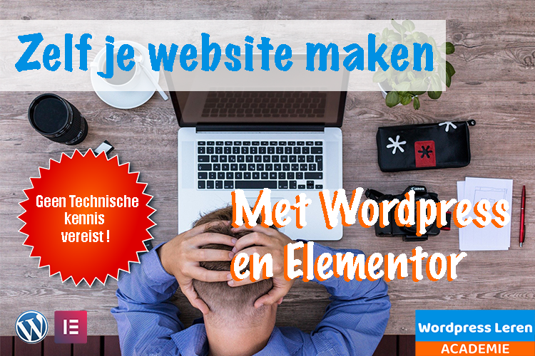 In deze cursus leer je zelf een website te maken met behulp van wordpress en elementor