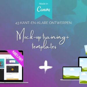 In deze online cursus leer je snel hoe je mockups kunt maken in canva