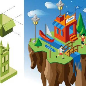Leer hoe je isometrische illustraties kunt maken met Adobe Illustrator