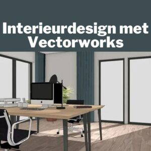 In deze online cursus leer je jouw interieur ideeen om te zetten naar 2d en 3d tekeningen in vectorworks