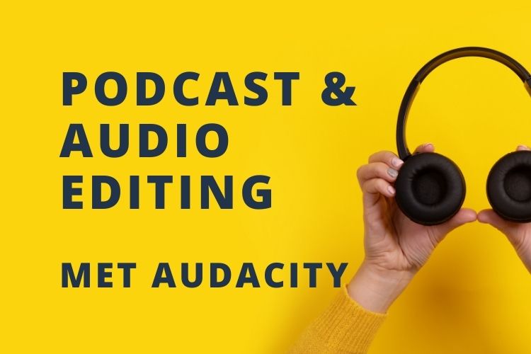 Online cursus waarin je leert audio fragmenten opnemen, bewerken, monteren en exporteren zodat je je eigen podcast kunt maken en publiceren.
