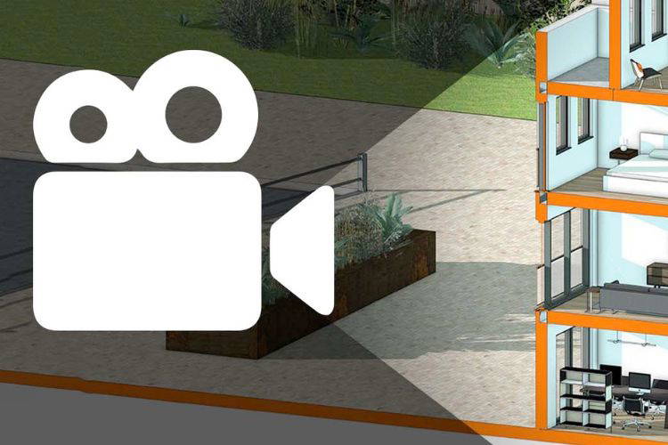 In dit onderdeel leer je je ontwerp presenteren aan je klant via 3d animaties
