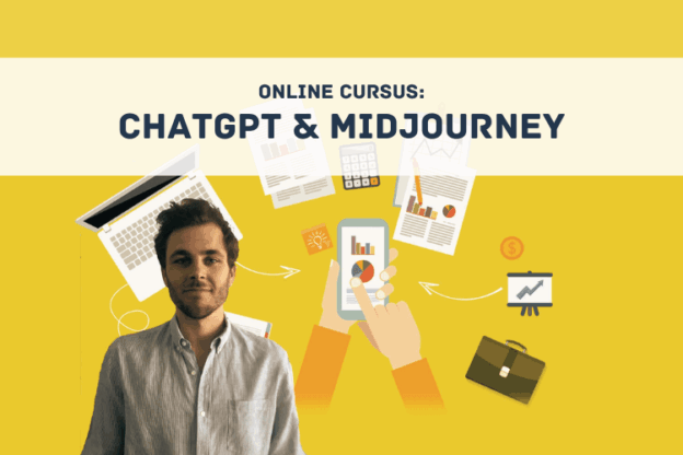 Cursusafbeelding online cursus Chatgpt en Midjourney door Paul Bakker op Soofos