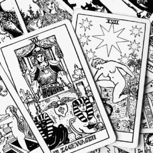 Creatieve tarot met de kaarten van de grote arcana