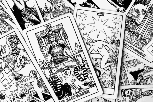 Creatieve tarot met de kaarten van de grote arcana