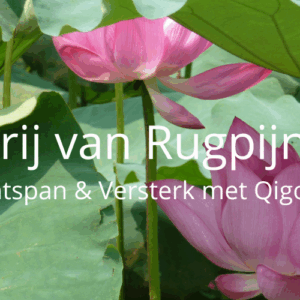 Vrij van Rugpijn: Ontspan & Versterk je Rug met Qigong