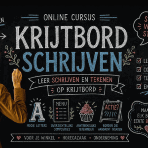 Afbeelding bij online cursus Krijtbord Schrijven op Soofos, gemaakt door Annelon Geluk