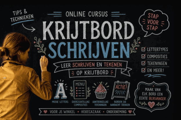 Afbeelding bij online cursus Krijtbord Schrijven op Soofos, gemaakt door Annelon Geluk