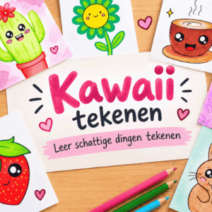Afbeelding online cursus Kawaii tekenen - leer schattige dingen tekenen van Annelon Geluk op Soofos