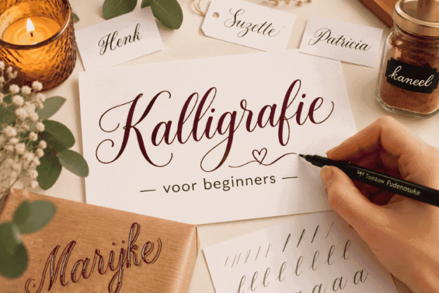 Cursusafbeelding bij cursus kalligrafie voor beginners van Annelon Geluk op Soofos