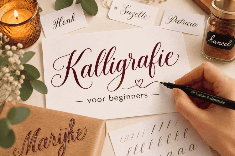 Cursusafbeelding bij cursus kalligrafie voor beginners van Annelon Geluk op Soofos